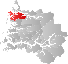 Lage der Kommune in der Provinz Sogn og Fjordane