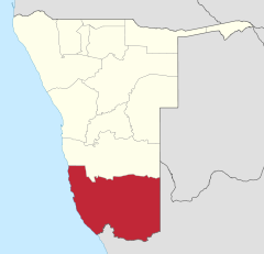 Karte Karas in Namibia