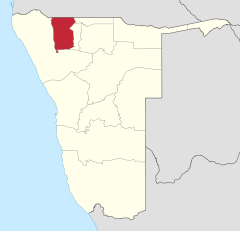 Karte Omusati in Namibia
