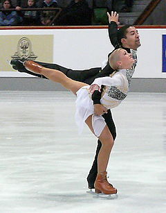 Aljona Savchenko und Robin Szolkowy bei den Deutschen Meisterschaften 2007 in Oberstdorf bei der Kür