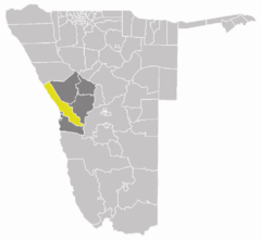 Karte Arandis (Wahlkreis) in Namibia
