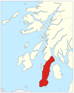 Karte von Kintyre