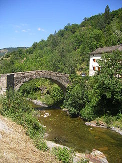 Die Brücke Pont de Barre über den Tarnon bei Florac