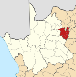 Map of the Northern Cape with Frances Baard highlighted (2011).svg
