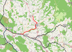 Strecke der Lokalbahn Častolowitz–Reichenau an der Kněžna–Solnitz