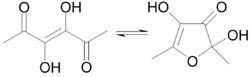 Struktur von Acetylformoin