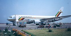 Eine Boeing 767-200ER der Air Zimbabwe
