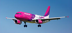 Ein Airbus A320-200 der Wizz Air