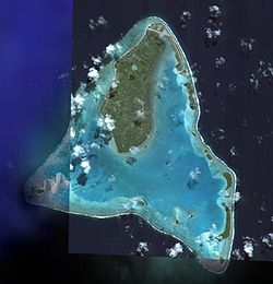 Satellitenbild von Aitutaki