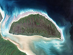 NASA-Bild von Akimiski Island