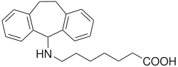 Struktur von Amineptin