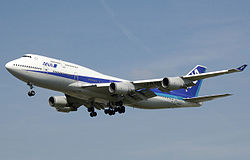 Boeing 747-400 der All Nippon Airways in Narita