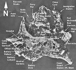 Luftbild von Angel Island