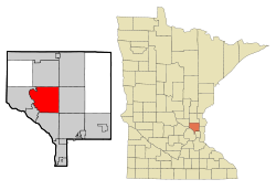Anoka County Minnesota Incorporated and Unincorporated areas Andover Highlighted.svg
