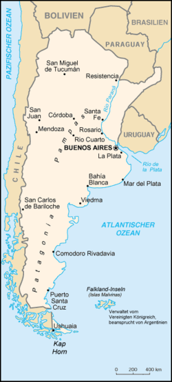 Karte Eparchie Santa María del Patrocinio en Buenos Aires
