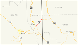 Karte der Arizona State Route 78