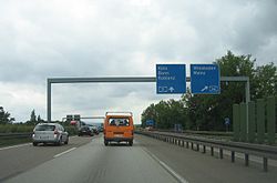 Die A3 am Wiesbadener Kreuz in Richtung Köln