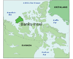 Lage von Banks-Insel