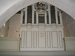 Blick auf die Orgel