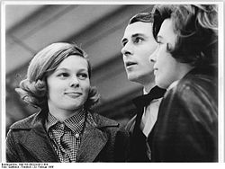 Emmerich Danzer 1966 in Karl-Marx-Stadt zwischen Gabriele Seyfert und Jutta Müller.