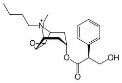 Strukturformel von Butylscopolamin