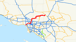 Karte der California State Route 2
