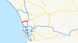 Karte der California State Route 56