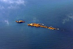 Luftbild der Inselgruppe