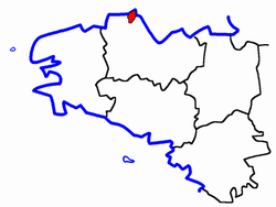 Lage des Kantons Lézardrieux