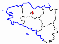 Lage des Kantons Plœuc-sur-Lié
