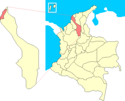 Lage von Cartagena de Indias