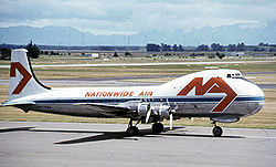 Aviation Traders ATL-98 Carvair von Nationwide Air in Christchurch/Neuseeland (1977