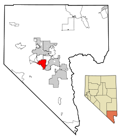 Clark County Nevada Incorporated Areas Enterprise highlighted.svg