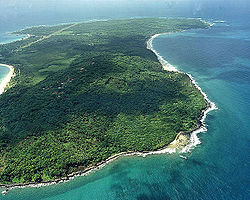 Luftaufnahme von Big Corn Island