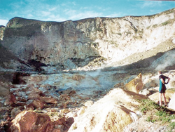 Der Krater auf Curtis Island