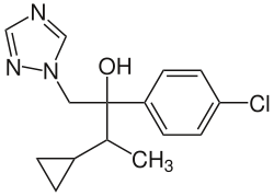 Strukturformel von Cyproconazol