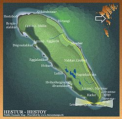 Karte von Hestur