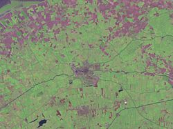 Satellitenphoto von Dokkum