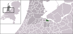 Lage von Naarden in den Niederlanden