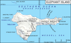 Karte von Elephant Island