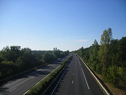 Die A61 bei Deux-Mer .