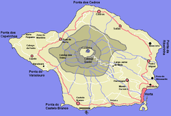 Karte der Ilha do Faial