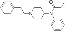 Strukturformel von Fentanyl