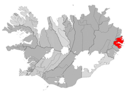 Lage von Fjarðabyggð