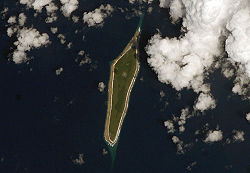 Satellitenbild der Insel Flint
