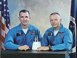 v.l. David Scott und Neil Armstrong 