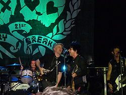 Green Day (7. Mai 2009)Von links nach rechts: Tré Cool, Jason Freese, Billie Joe Armstrong und Mike Dirnt.