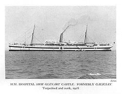 HS Glenart Castle torpedoed and sunk 26.02.1918.JPG