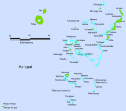 Karte von Haʻapai