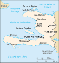 Haiti und die Windward Passage - links oben